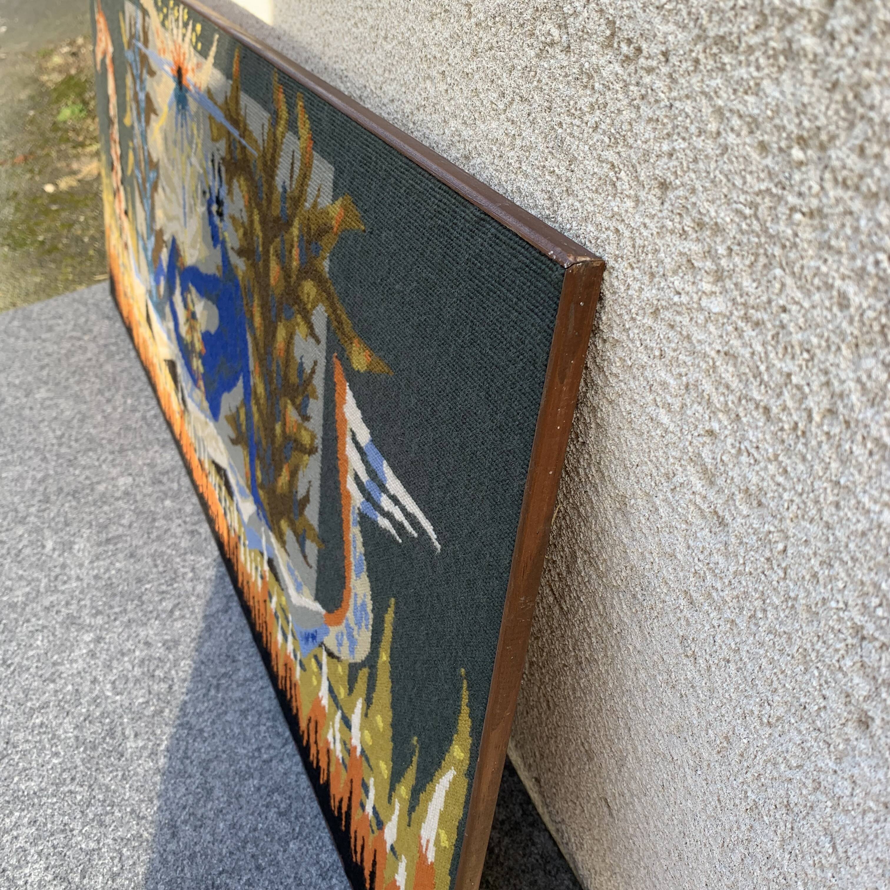 Tapestry The Boat of the Ondine, canvas 1970