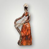 Ceramic sculpture signed M. Detry – Cicogna