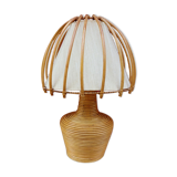 Rattan lamp Louis Sognot