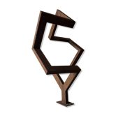 Sculpture “Balance”. a 1970s geometric abstraction in steel