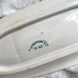 Antique Neptune iron clay soap dish, Jules Vieillard Bordeaux