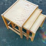 nesting tables in pine from sweden
