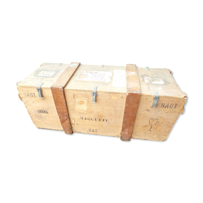 Caisse en bois avec couvercle XXL