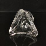 Crystal vase signed Daum