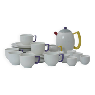 Postmodern Coffee Set for 6 City Modern Art by Lutz Rabold for Arzberg