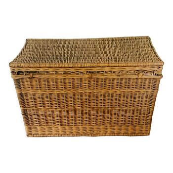 Vintage wicker trunk