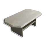 Vintage travertine coffee table, Italy 1970
