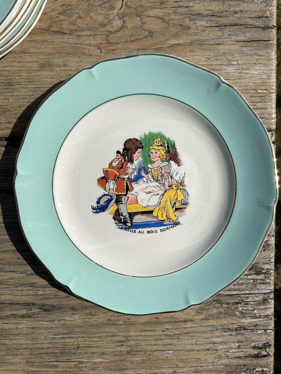 Set of 8 dessert plates tales of Perrault