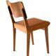 Scandinavian dining chairs, beech & leather 1960