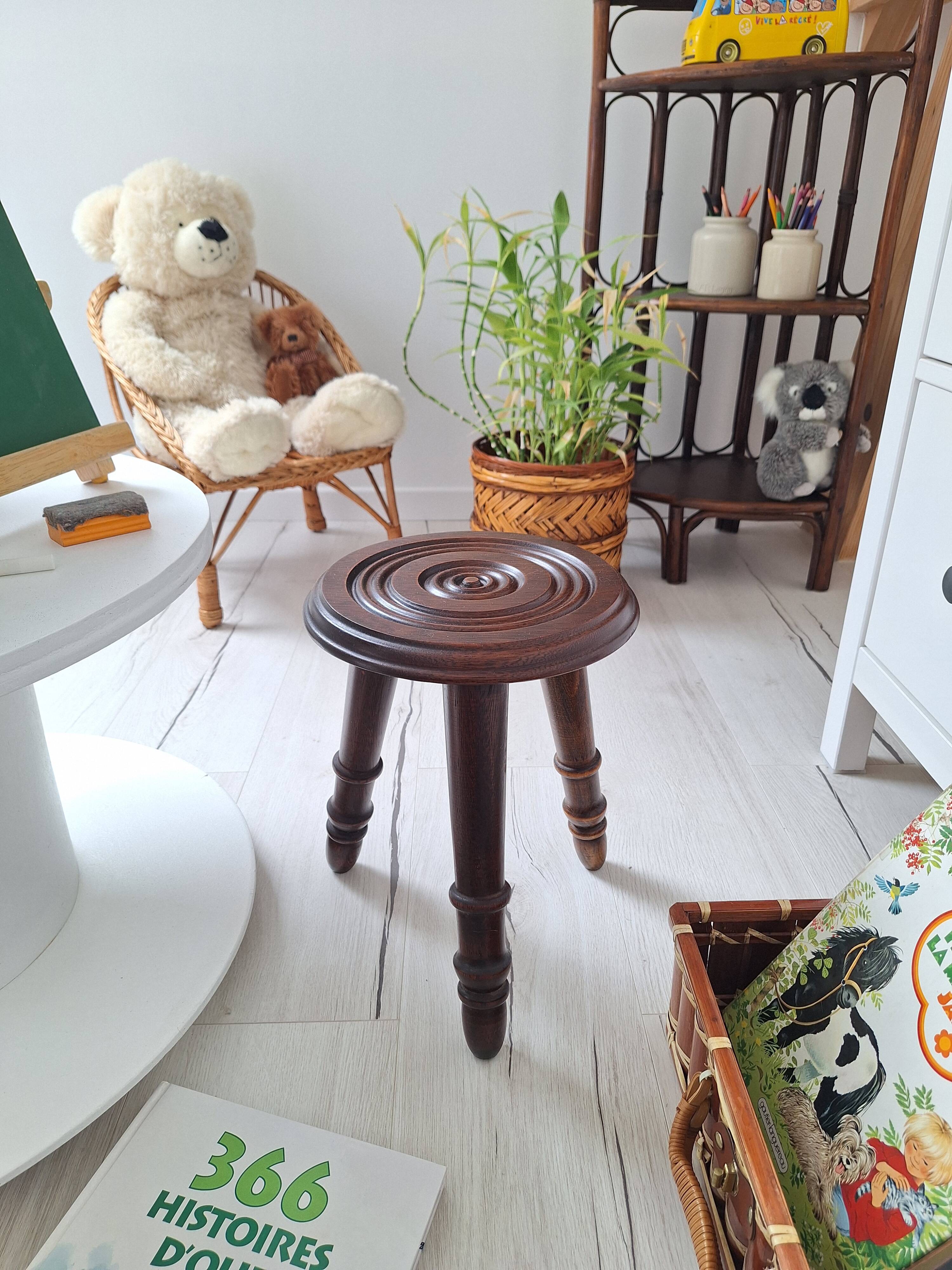 Vintage tripod stool