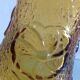 Amber glass vase / vintage 60s-70s