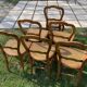 6 chaises Louis Philippe cannées