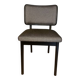 Two Red Edition Chairs in Black Oak and Caviar Fabric
