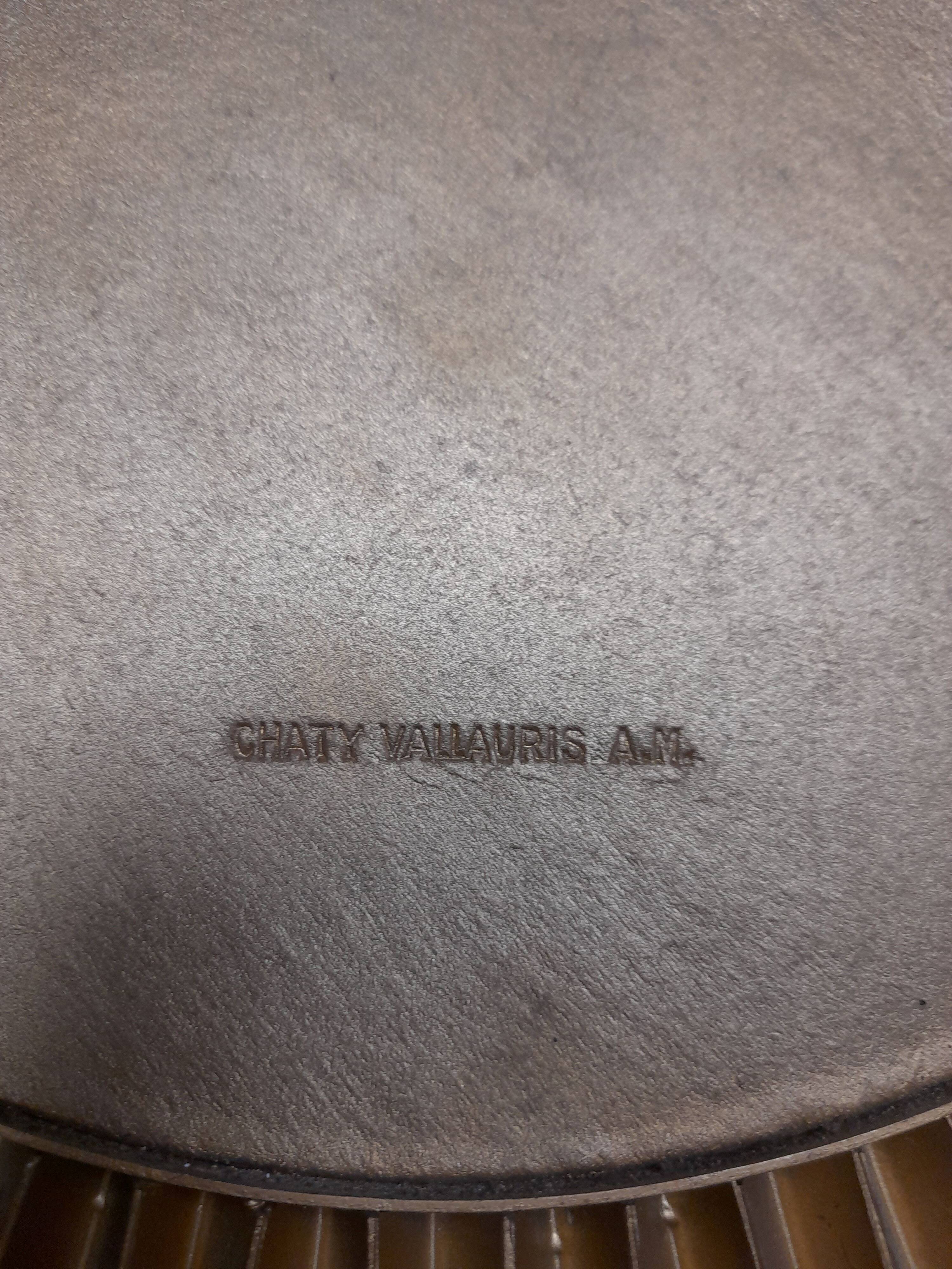 Large vintage Chaty Vallauris sun mirror