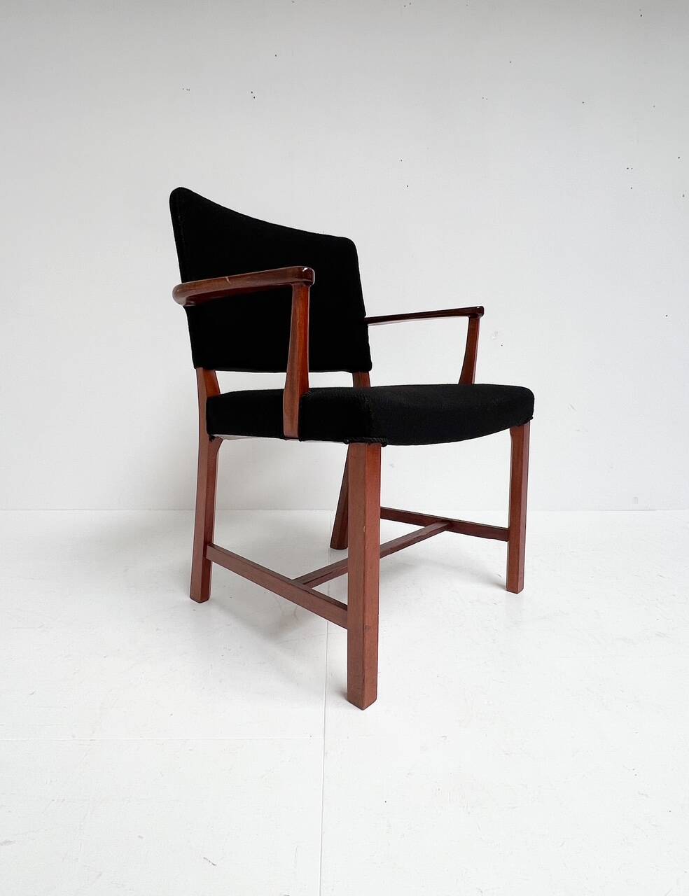 Ensemble de 2 chaises danoises en acajou par Erik Bjorn Olsen, années 1970