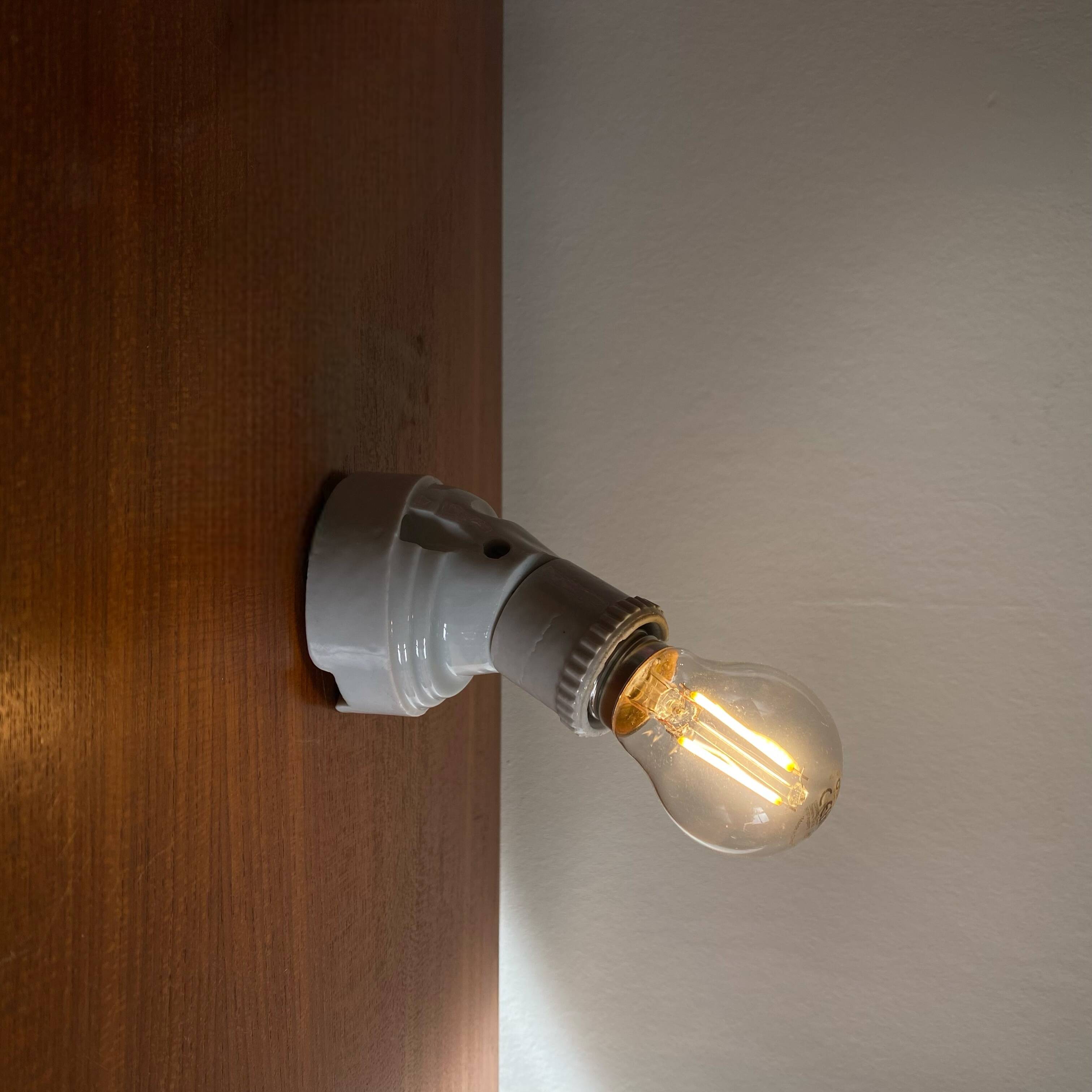 Ceramic porcelain wall light garage workshop