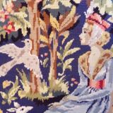 Large Needlepoint Canvas Tapestry - Margot de Paris - The Let
