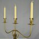 Brass candelabra by Gunnar Ander for Ystad-Metall , Sweden 1950s