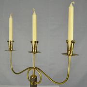 Brass candelabra by Gunnar Ander for Ystad-Metall , Sweden 1950s