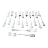 Christofle - Set of 12 Tosca pattern silver-plated table forks