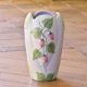 Large vintage strawberry-shaped earthenware vase