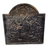 Cast iron fireplace plate