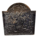 Cast iron fireplace plate