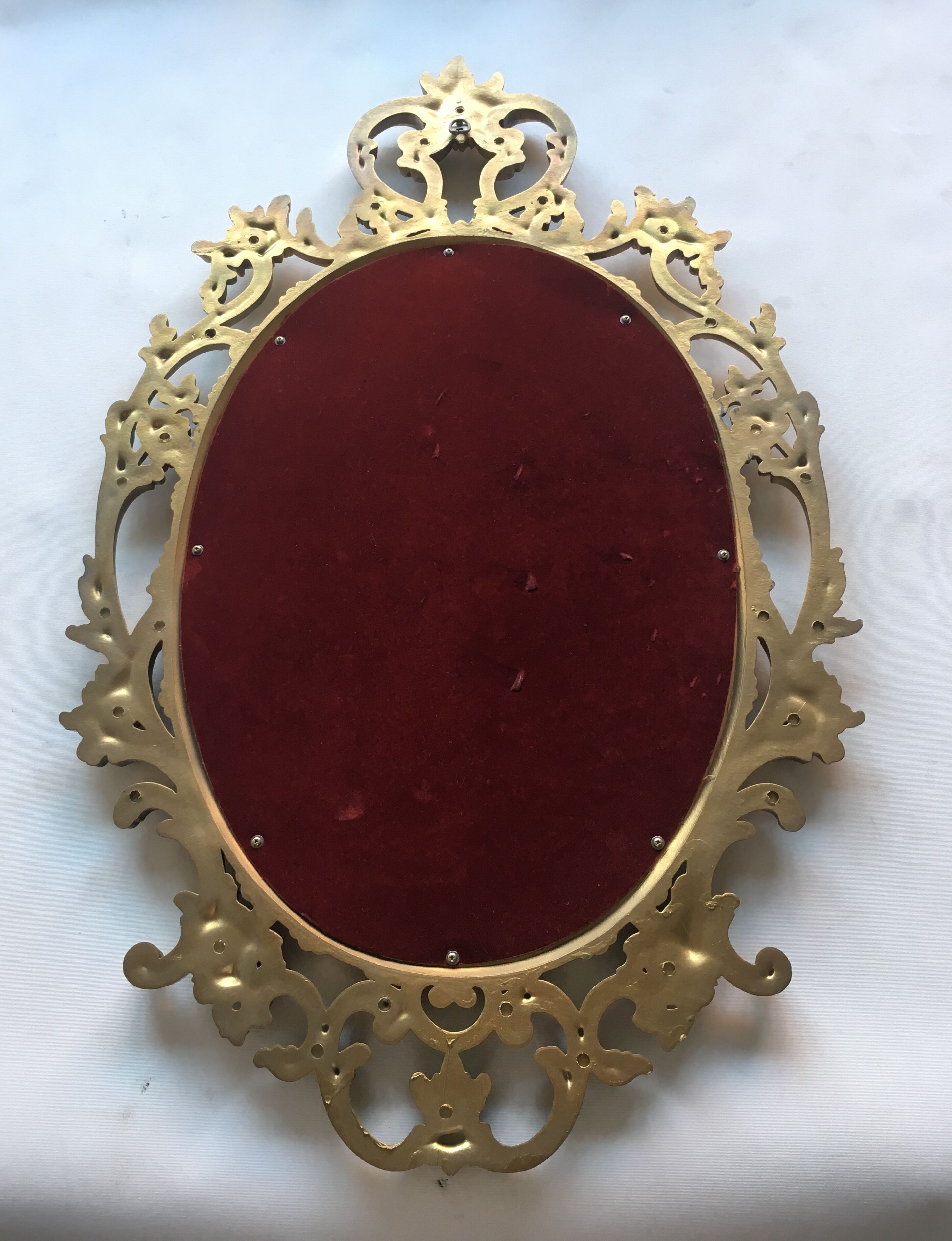 Old baroque mirror 52x83cm