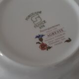 Assiette fleurie sarreguemines