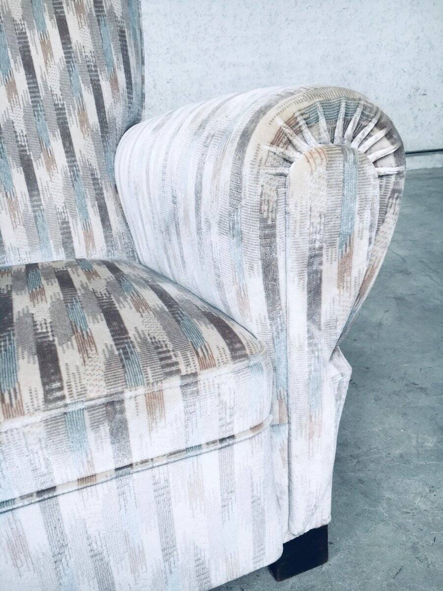 Set of Art Deco armchairs, Belgium, 1940s