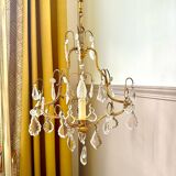 Pendant chandelier with crystal tassels