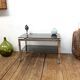 Vintage chrome and glass coffee table, 1970s