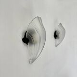 Pair of post modern shell wall lamps , 1980s
