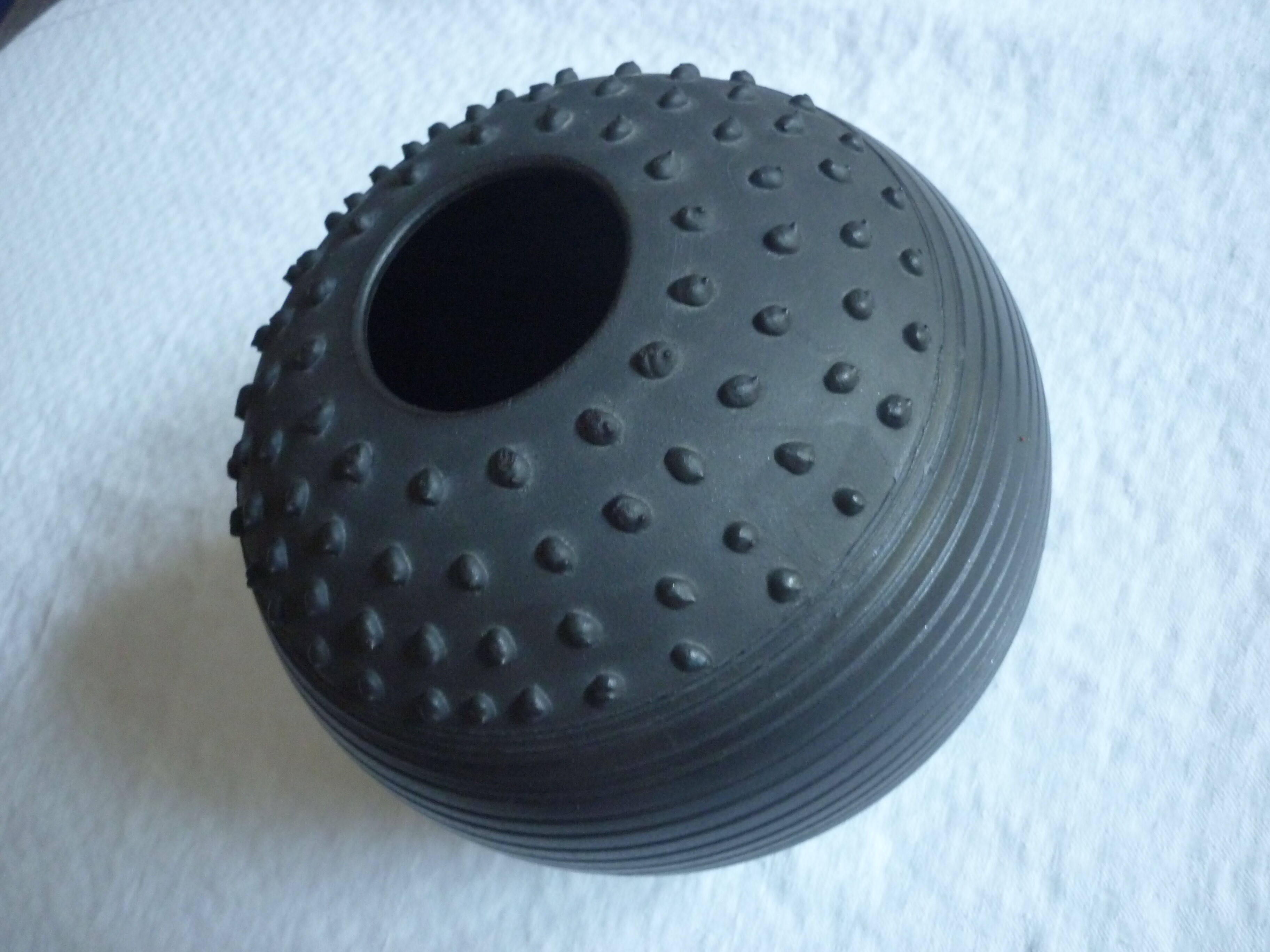 Romania black vintage ceramic vase
