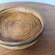 Round rattan and brass trays 1970 by Gabriella Crespi