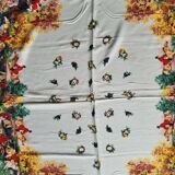 Vintage hunting tablecloth 145x125
