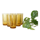 Lot de 6 verres ambrés