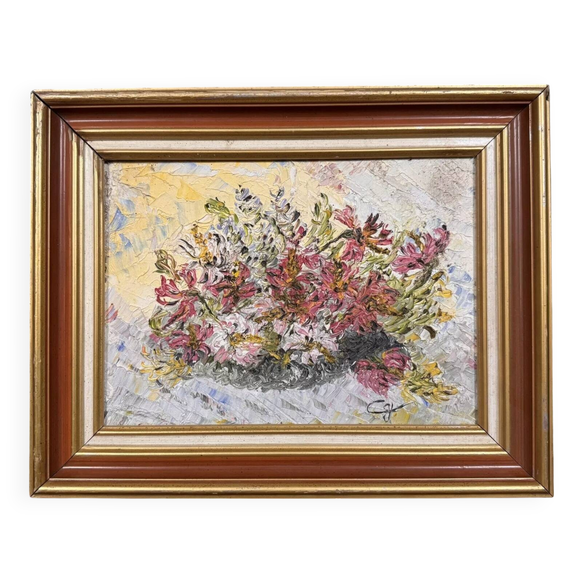 Cardinal Dupuis peintre de Provence : tableau huile sur toile