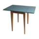 Table à manger en formica bleu 1950's