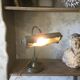Lampe ancienne de bureau en cuivre