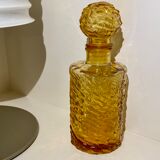 Bottle bottle amber glass textured vintage 70s
