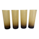 4 verres ambrés