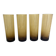 4 verres ambrés