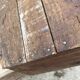 Authentic wooden crate basket with metal handle, old 1950s