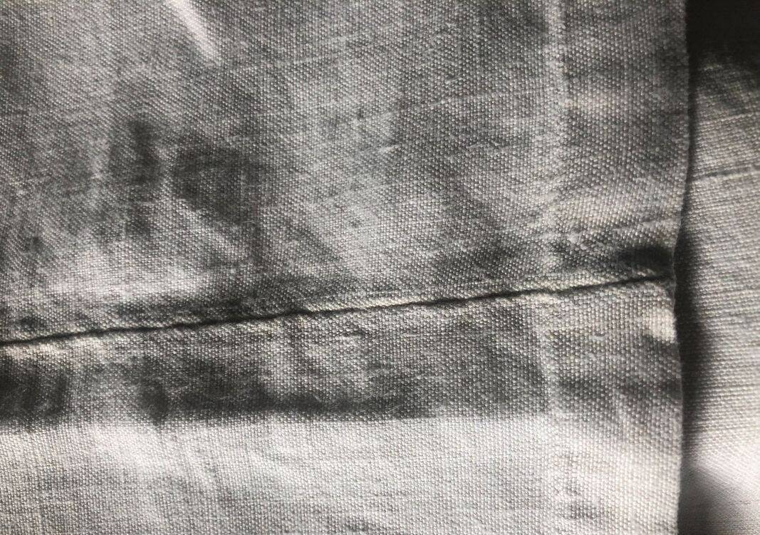 Antique cloth monogrammed LC or G