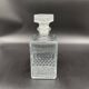 Vintage, whisky decanter, bottle, pitcher, cap, diamond decoration, spikes, 1960s, 1970s, Glass
