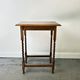 Antique Edwardian Oak Barley Twist Petite Occasional Side Table 1900s-1920s