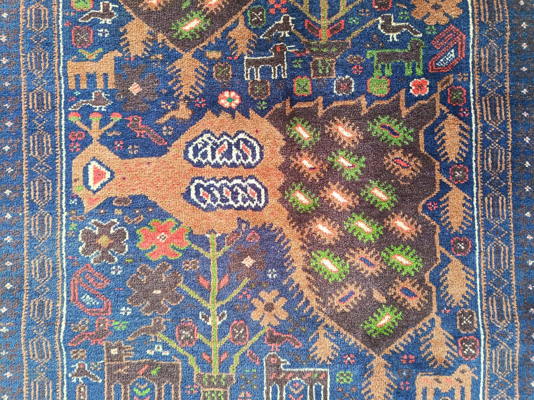 Handmade Afghan Belouch carpet