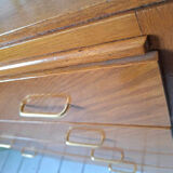 Vintage chest of drawers with compass feet, old furniture