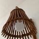 Louis Sognot rattan wall lamp from the 50s and 60s
